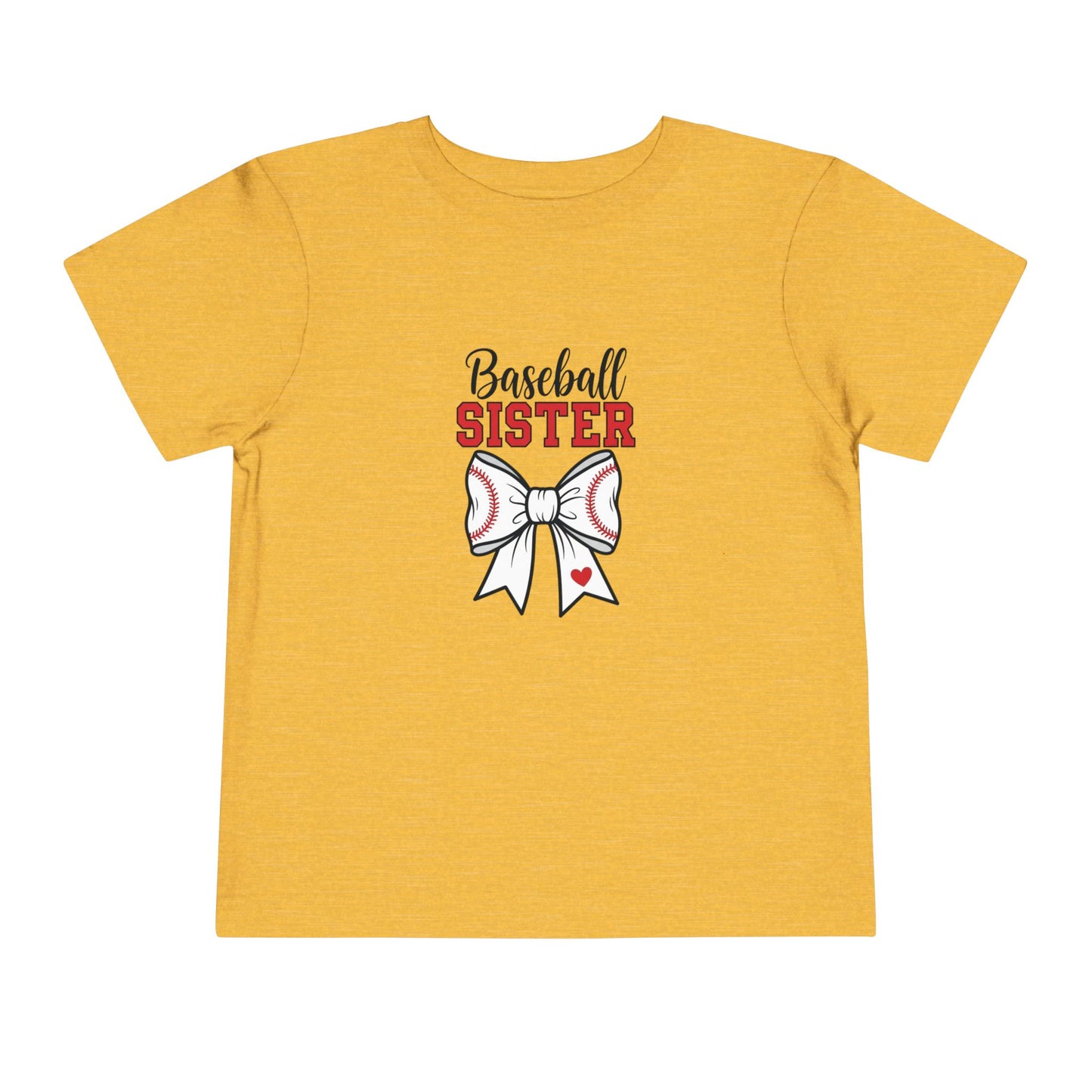 Baseball Sister Toddler Tee – Cute Kids' Short Sleeve Shirt | Soft & Comfy Game Day Wear for Little Fans