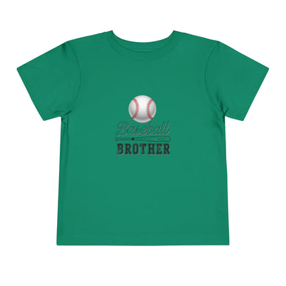 Baseball Brother Toddler Tee | Cute Kids’ Baseball Shirt for Little Siblings | Soft 100% Cotton Game Day Top