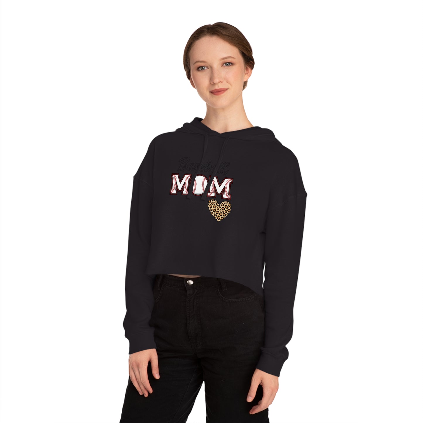 Baseball Mom Cropped Hoodie