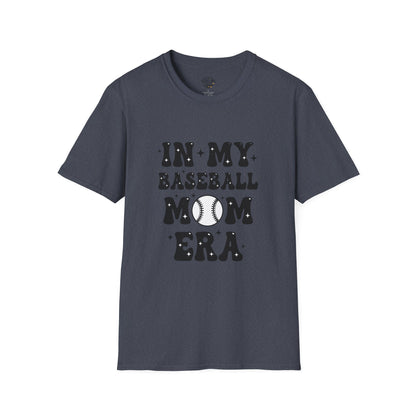 Baseball Mom Unisex T-Shirt – “In My Baseball Era” Graphic Tee | Retro Sports Mom Shirt | Game Day Essential