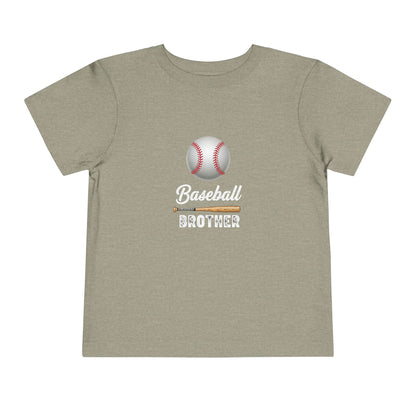 Baseball Brother Toddler Tee | Cute Kids’ Baseball Shirt for Little Siblings | Soft 100% Cotton Game Day Top