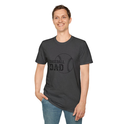 Baseball Dad Softstyle T-Shirt | Perfect Gift for Father's Day & Sports Fans