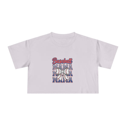 Baseball Graphic Women's Crop Tee - Perfect for Game Day Enthusiasts!