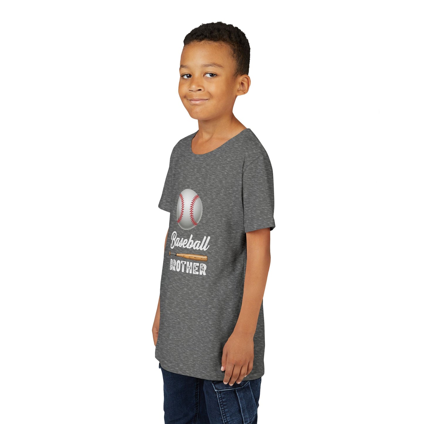 Baseball Brother Youth Tee – Cool Kids' Graphic Shirt | Soft Ring-Spun Cotton Game Day Wear