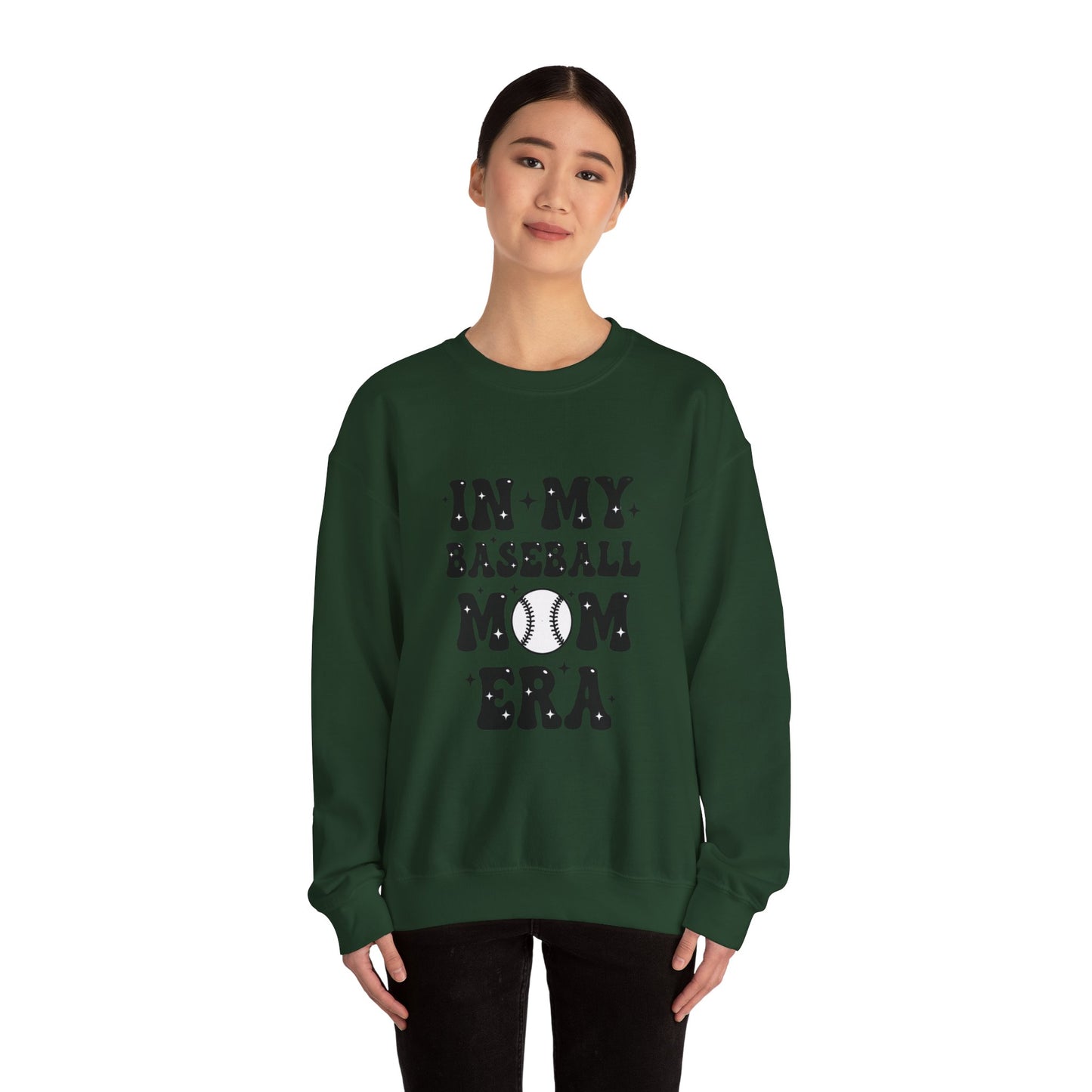 Baseball Mom Sweatshirt – Cozy Unisex Heavy Blend Crewneck | Classic Game Day Pullover | Warm Sports Mom Gift