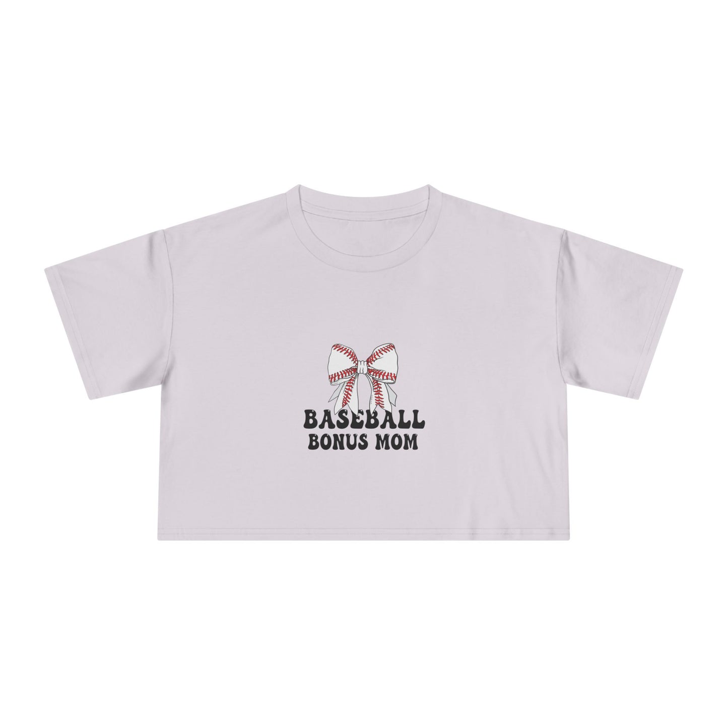 Baseball Bonus Mom Women's Crop Tee - The Sideline Tribe