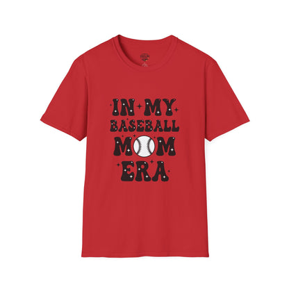 Baseball Mom Unisex T-Shirt – “In My Baseball Era” Graphic Tee | Retro Sports Mom Shirt | Game Day Essential