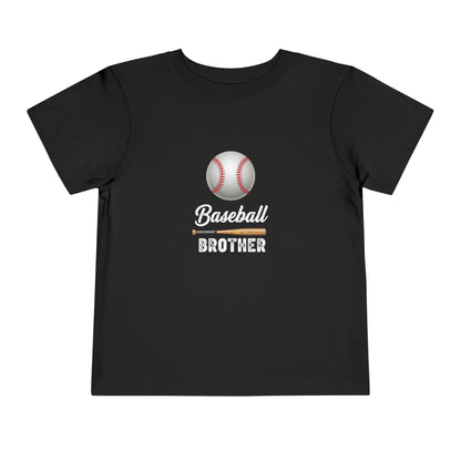 Baseball Brother Toddler Tee | Cute Kids’ Baseball Shirt for Little Siblings | Soft 100% Cotton Game Day Top