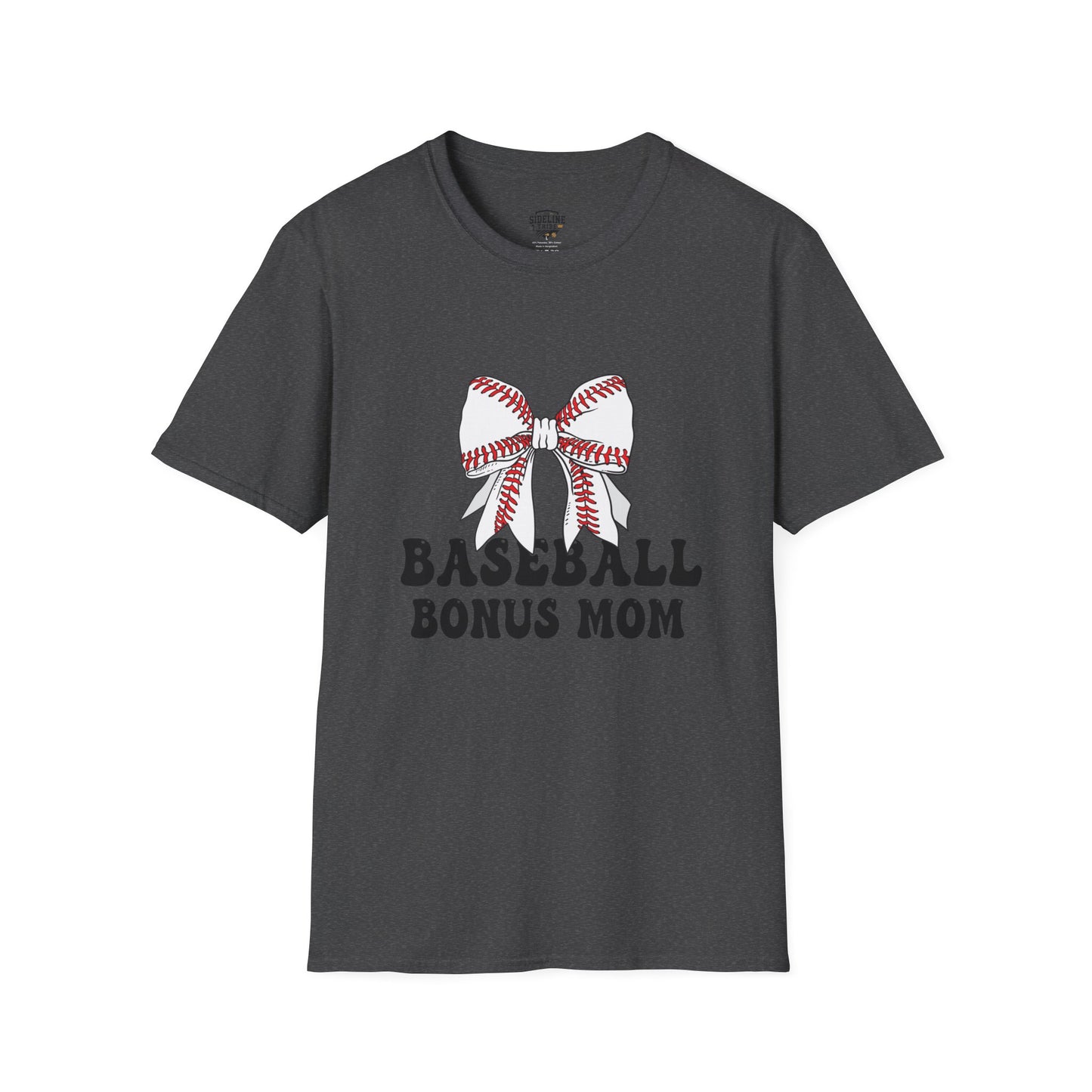 Baseball Bonus Mom T-Shirt – Premium Game Day Tee - The Sideline Tribe