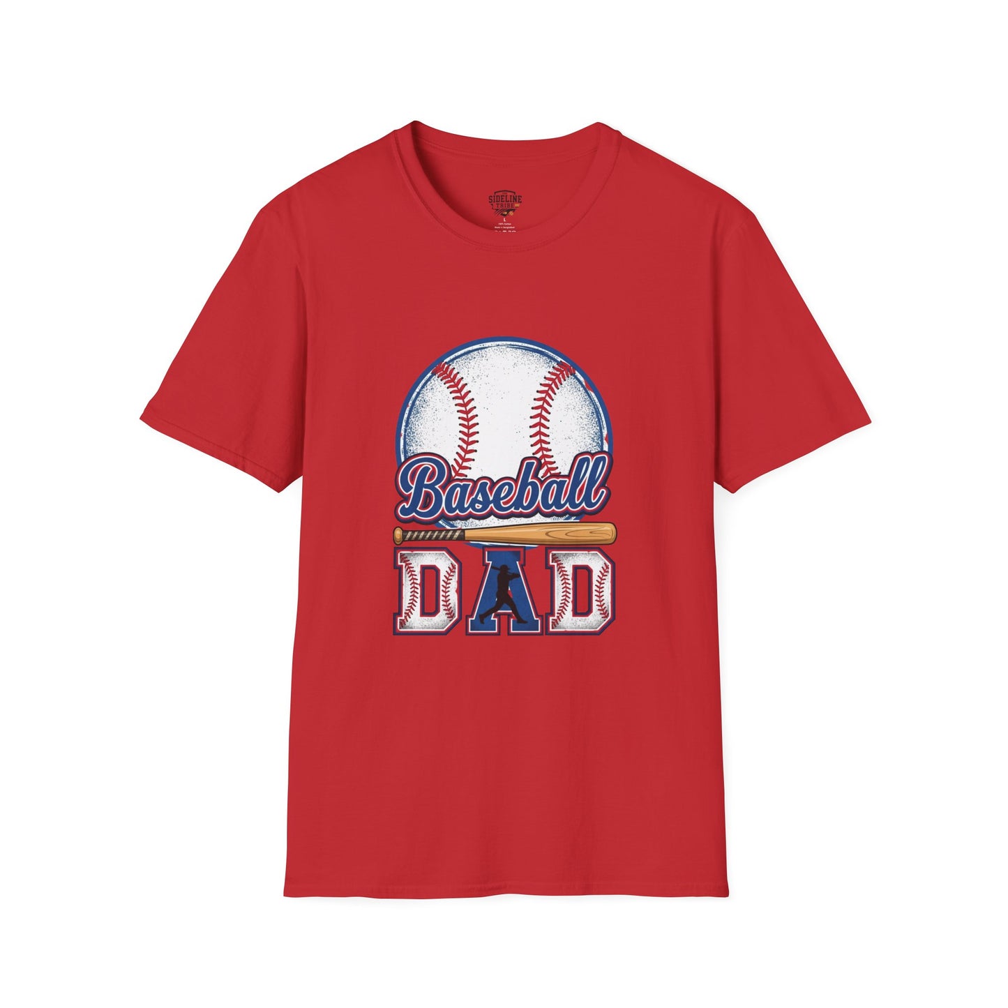 Baseball Dad Unisex Softstyle T-Shirt | Classic Game Day Tee | Premium Ring-Spun Cotton