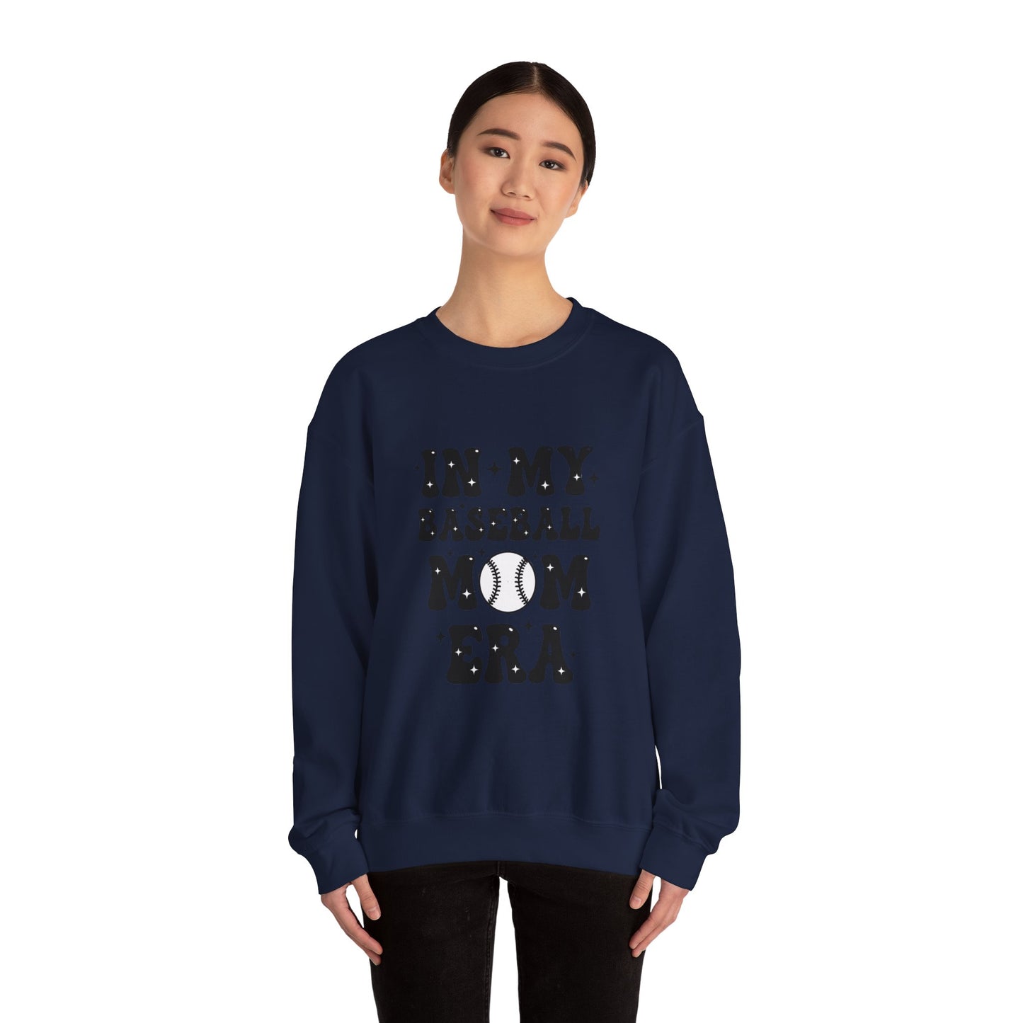 Baseball Mom Sweatshirt – Cozy Unisex Heavy Blend Crewneck | Classic Game Day Pullover | Warm Sports Mom Gift