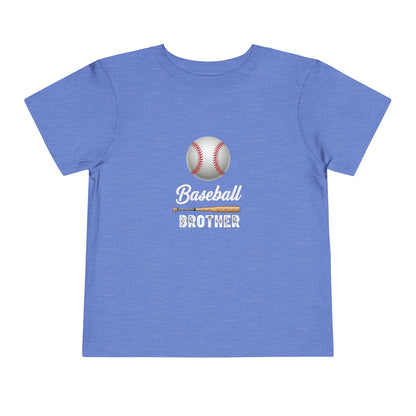 Baseball Brother Toddler Tee | Cute Kids’ Baseball Shirt for Little Siblings | Soft 100% Cotton Game Day Top