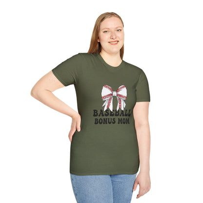 Baseball Bonus Mom T-Shirt – Premium Game Day Tee - The Sideline Tribe