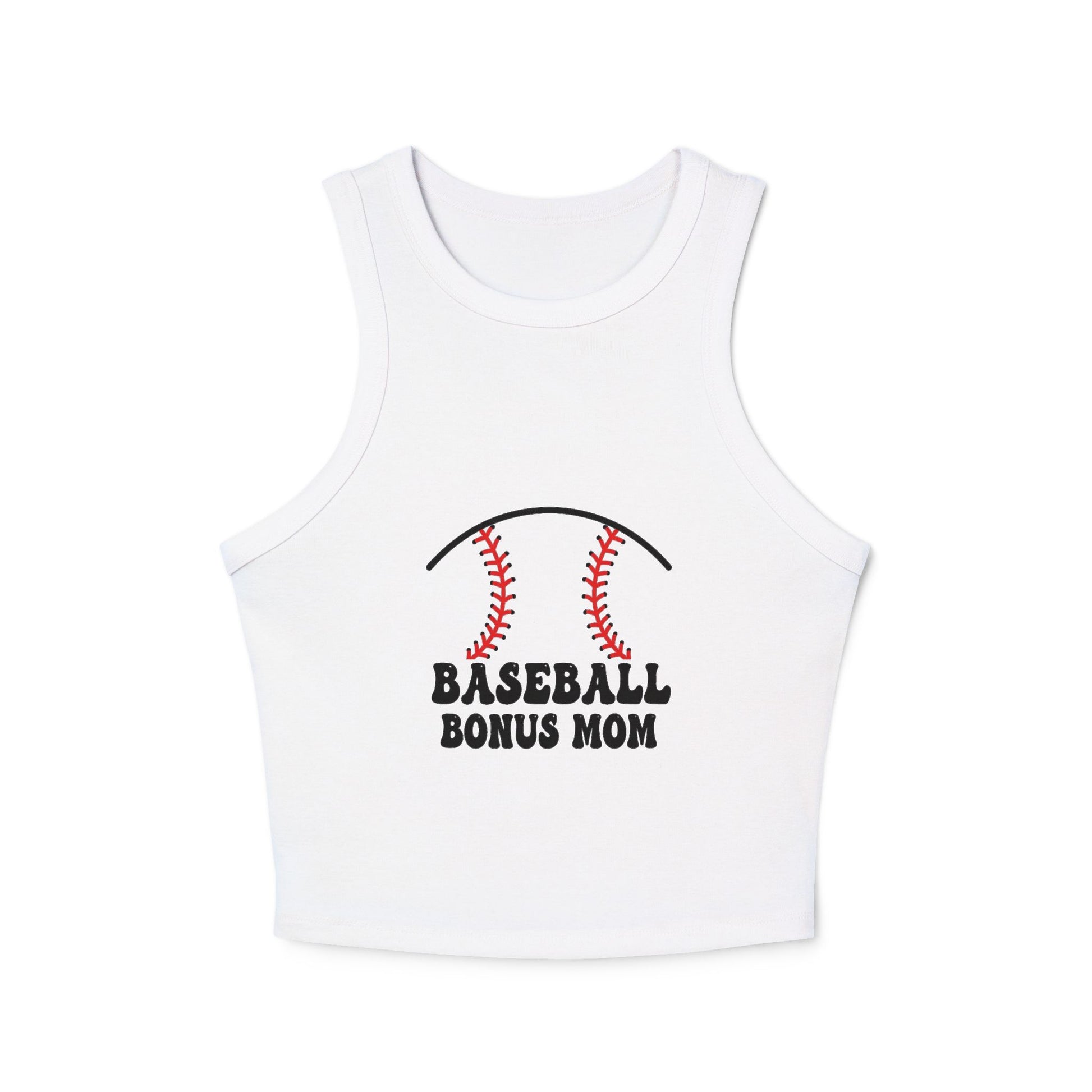 Baseball Bonus Mom Racer Tank Top - The Sideline Tribe