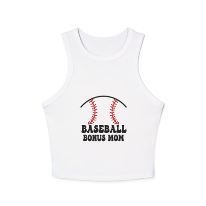 Baseball Bonus Mom Racer Tank Top - The Sideline Tribe