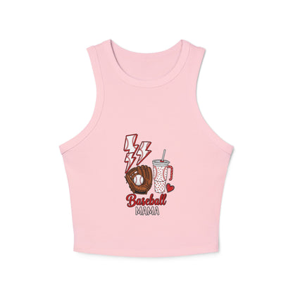 Baseball  Vibes Racer Tank Top for Women