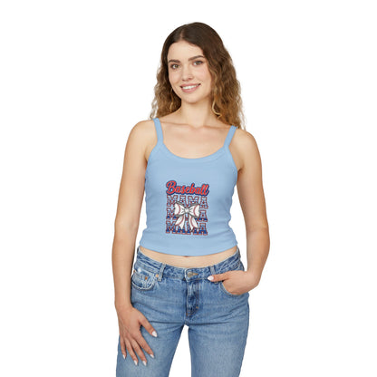 Baseball Mama Spaghetti Strap Tank Top