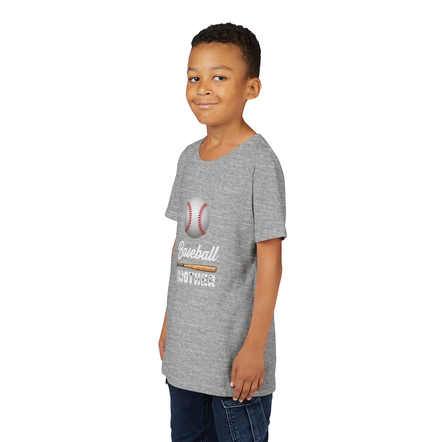 Baseball Brother Youth Tee – Cool Kids' Graphic Shirt | Soft Ring-Spun Cotton Game Day Wear