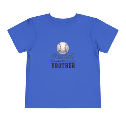 Baseball Brother Toddler Tee | Cute Kids’ Baseball Shirt for Little Siblings | Soft 100% Cotton Game Day Top