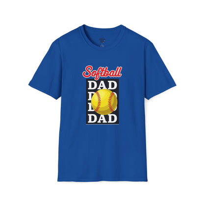 Softball Dad Vintage T-Shirt – Combed Cotton Tee for Men - The Sideline Tribe