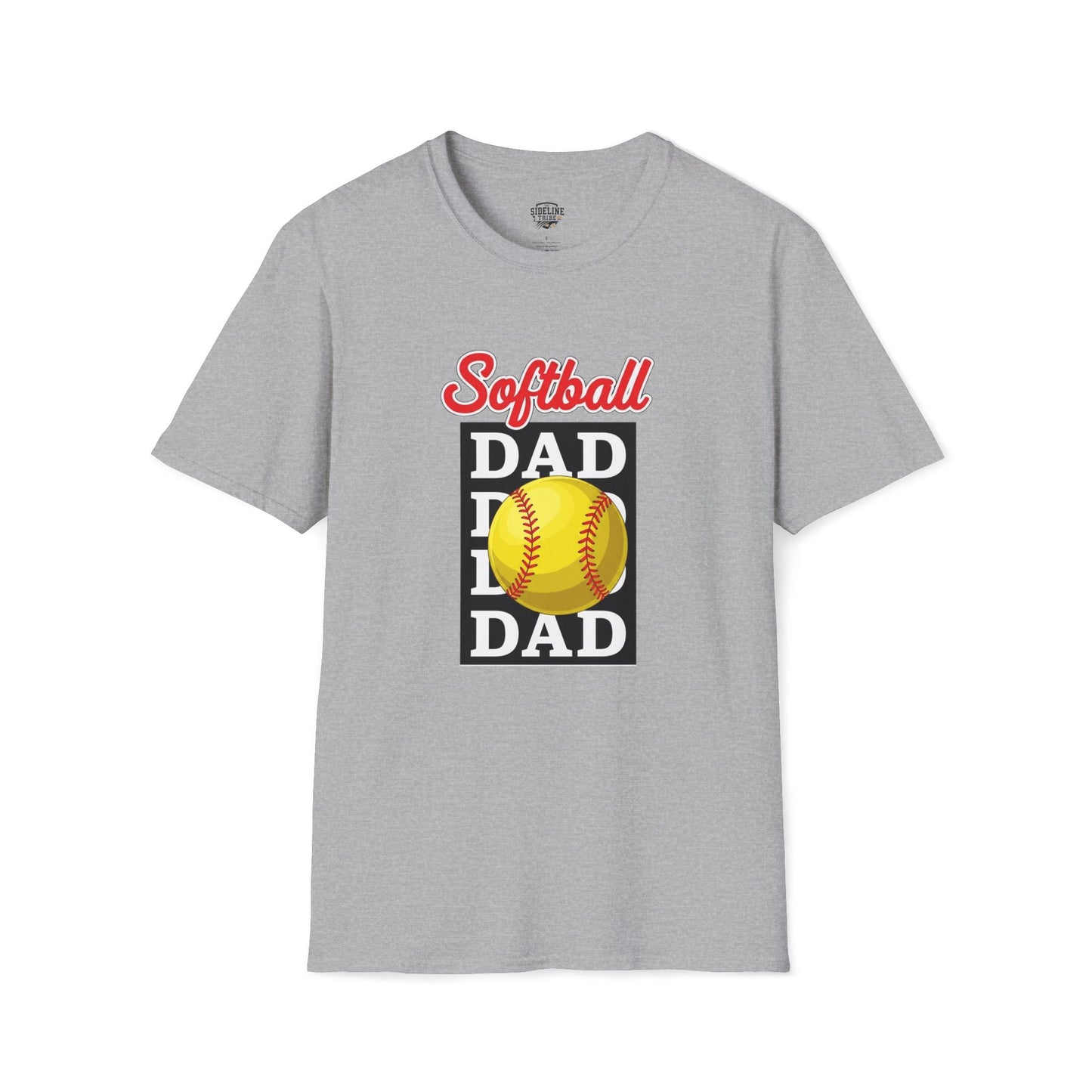 Softball Dad Vintage T-Shirt – Combed Cotton Tee for Men - The Sideline Tribe