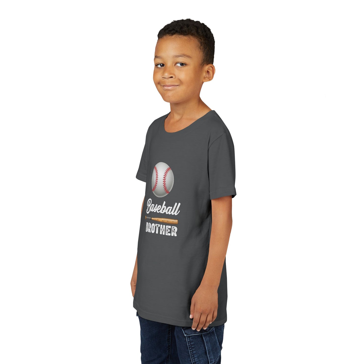 Baseball Brother Youth Tee – Cool Kids' Graphic Shirt | Soft Ring-Spun Cotton Game Day Wear