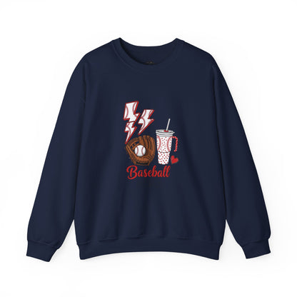 Baseball Mom Crewneck Sweatshirt - Casual Comfortable Apparel for Sports Moms