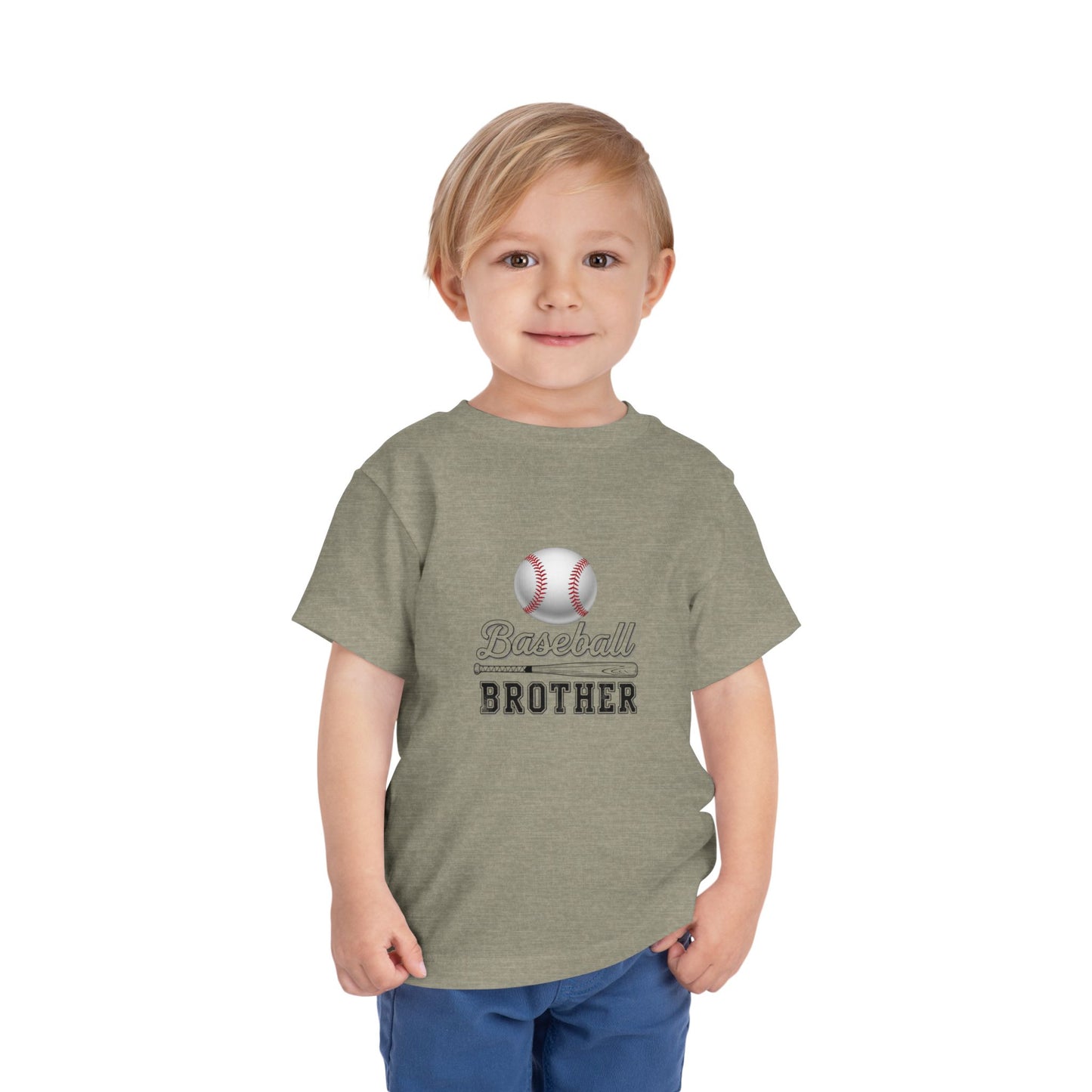 Baseball Brother Toddler Tee | Cute Kids’ Baseball Shirt for Little Siblings | Soft 100% Cotton Game Day Top