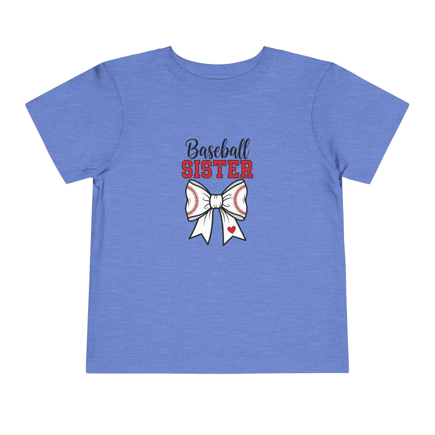 Baseball Sister Toddler Tee – Cute Kids' Short Sleeve Shirt | Soft & Comfy Game Day Wear for Little Fans
