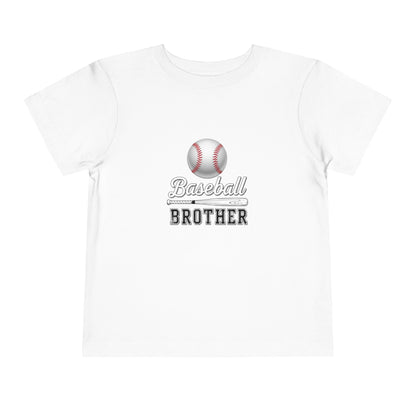 Baseball Brother Toddler Tee | Cute Kids’ Baseball Shirt for Little Siblings | Soft 100% Cotton Game Day Top