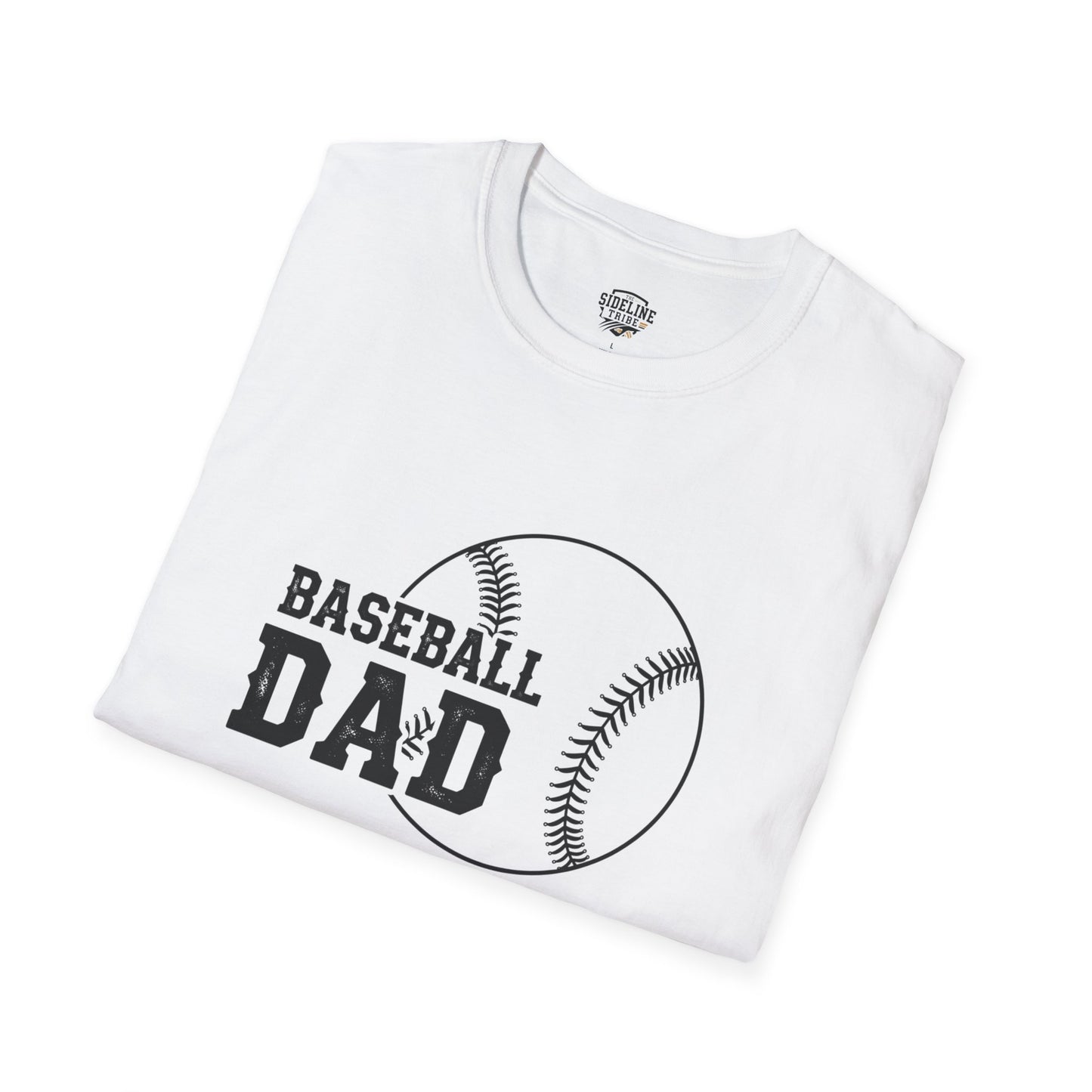 Baseball Dad Softstyle T-Shirt | Perfect Gift for Father's Day & Sports Fans