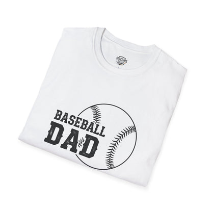 Baseball Dad Softstyle T-Shirt | Perfect Gift for Father's Day & Sports Fans