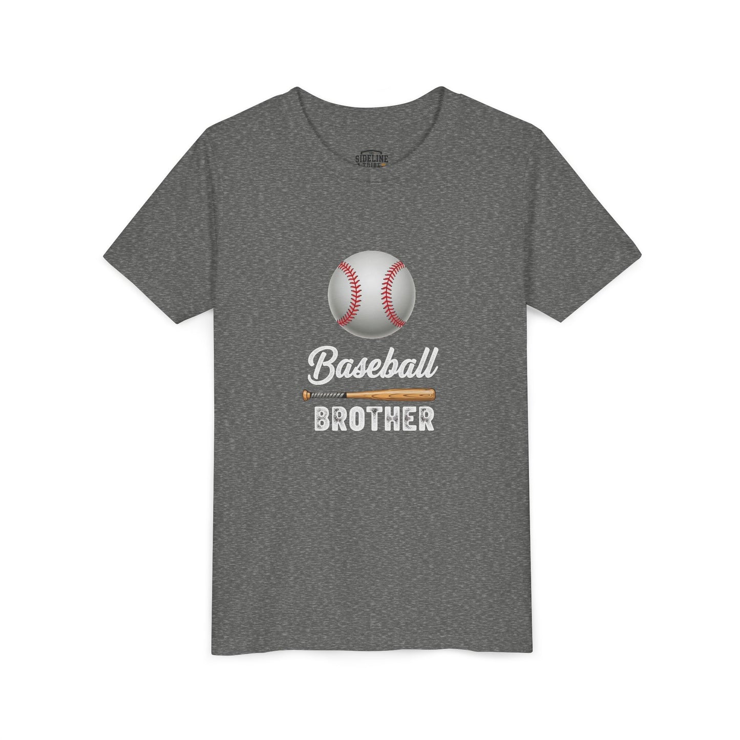 Baseball Brother Youth Tee – Cool Kids' Graphic Shirt | Soft Ring-Spun Cotton Game Day Wear