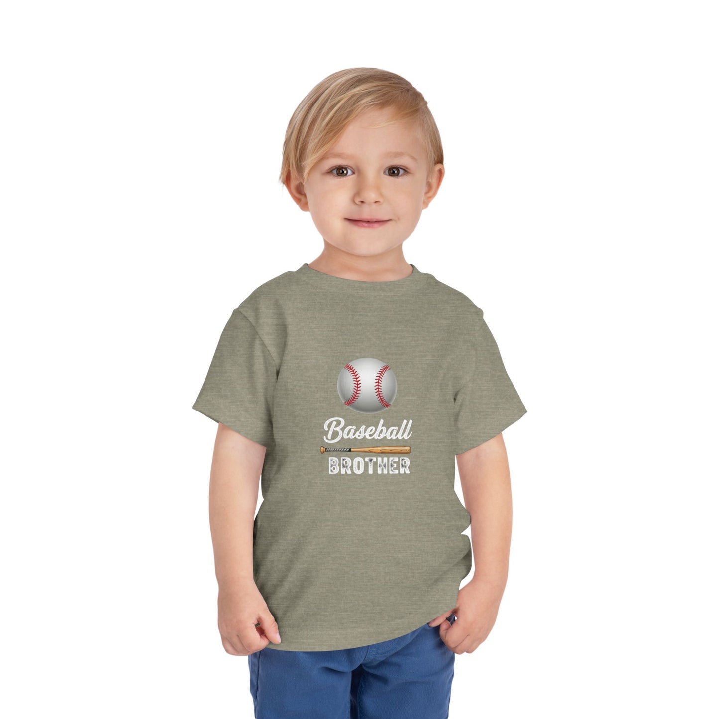 Baseball Brother Toddler Tee | Cute Kids’ Baseball Shirt for Little Siblings | Soft 100% Cotton Game Day Top