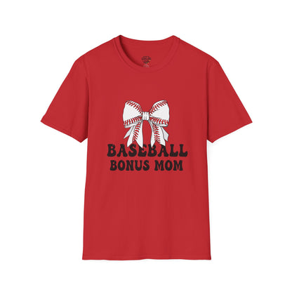 Baseball Bonus Mom T-Shirt – Premium Game Day Tee - The Sideline Tribe