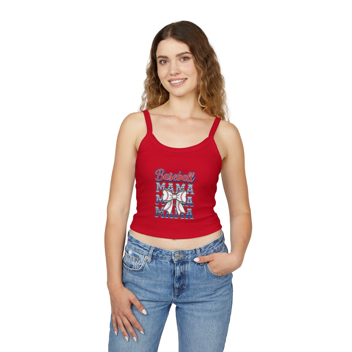 Baseball Mama Spaghetti Strap Tank Top