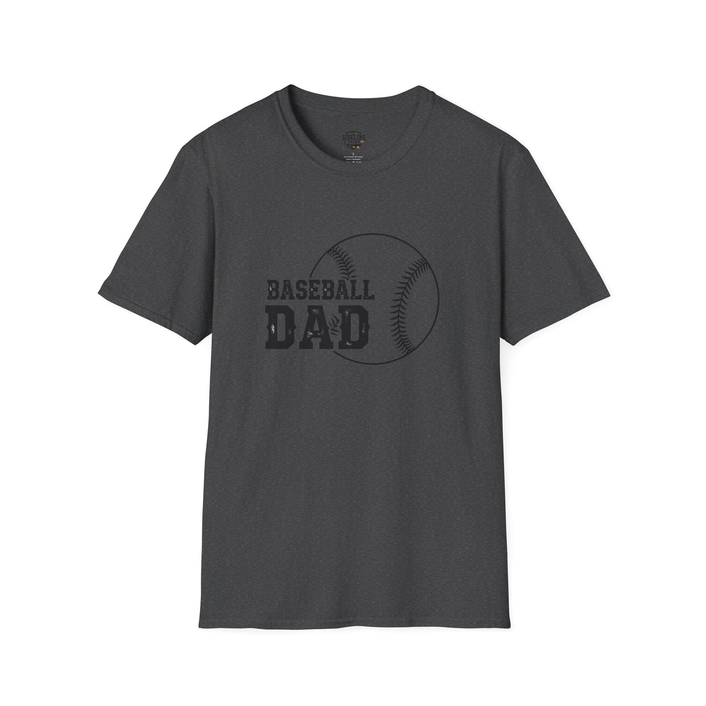 Baseball Dad Softstyle T-Shirt | Perfect Gift for Father's Day & Sports Fans