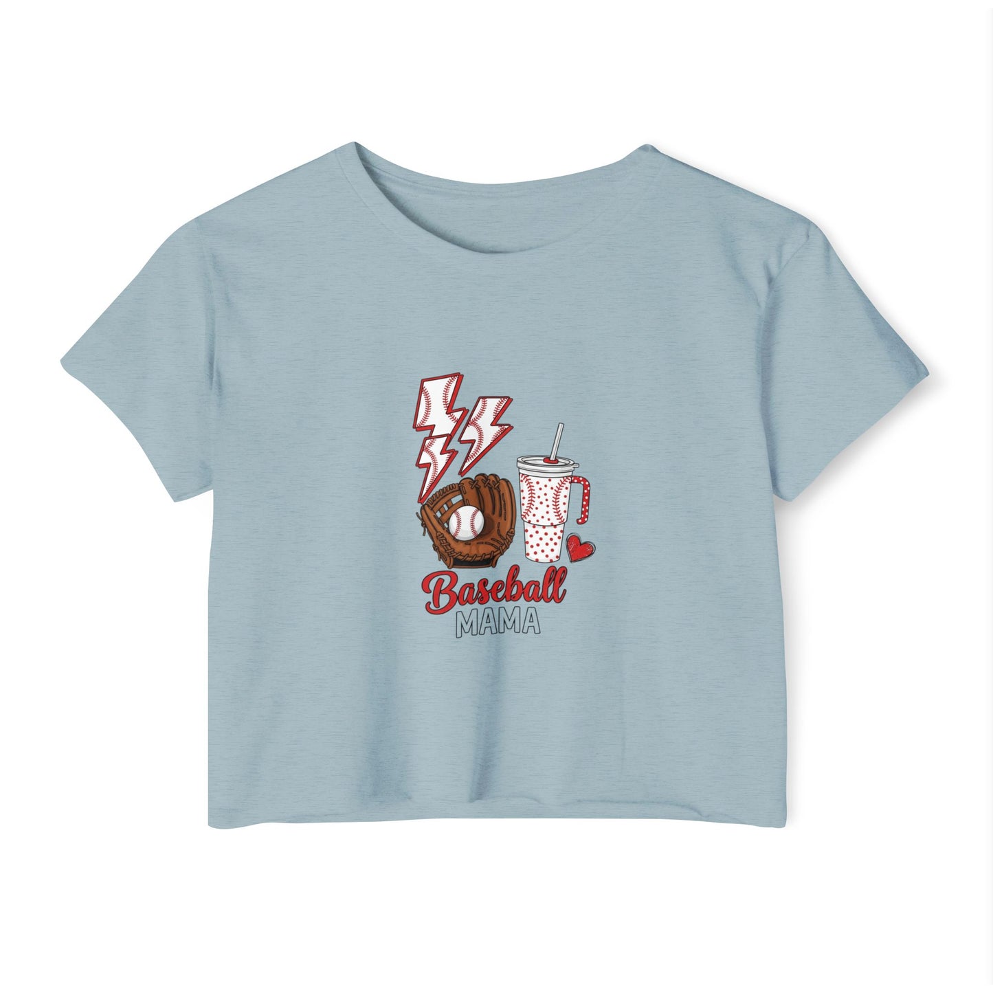 Baseball Mama Crop Top – Lightweight & Stylish Game Day Comfort