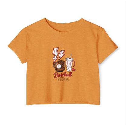 Baseball Mama Crop Top – Lightweight & Stylish Game Day Comfort