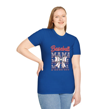 Baseball Mama Unisex Softstyle T-Shirt - The Sideline Tribe