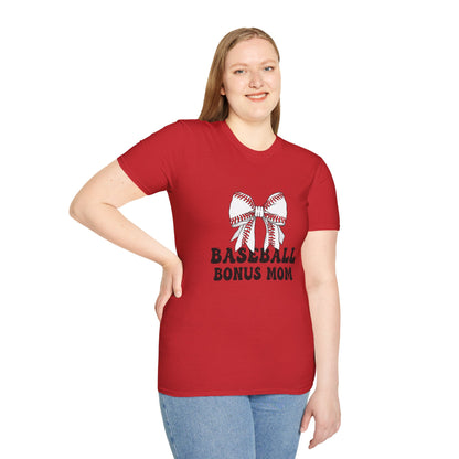 Baseball Bonus Mom T-Shirt – Premium Game Day Tee - The Sideline Tribe