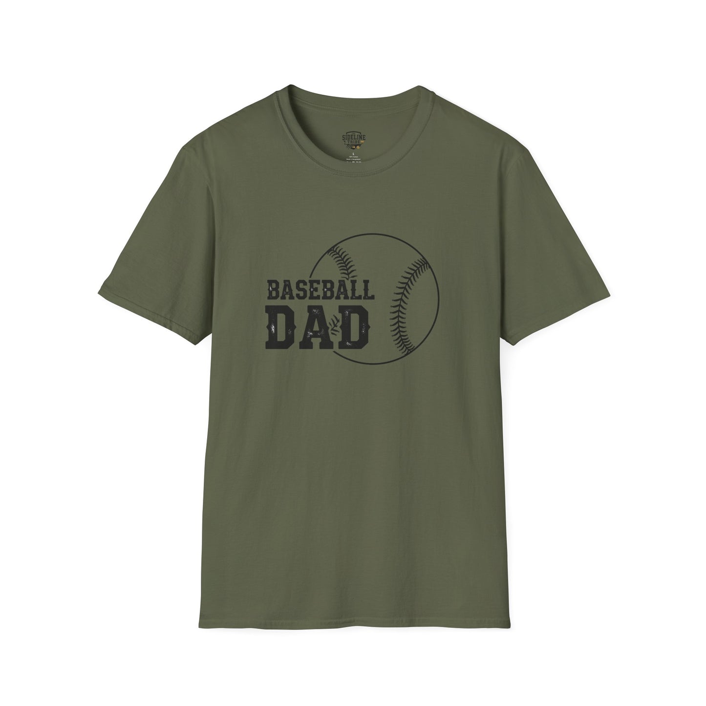 Baseball Dad Softstyle T-Shirt | Perfect Gift for Father's Day & Sports Fans