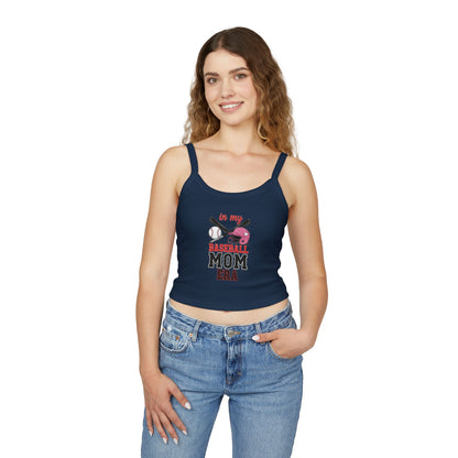 Baseball Mom Spaghetti Strap Tank Top – Soft & Stylish Game Day Apparel - The Sideline Tribe