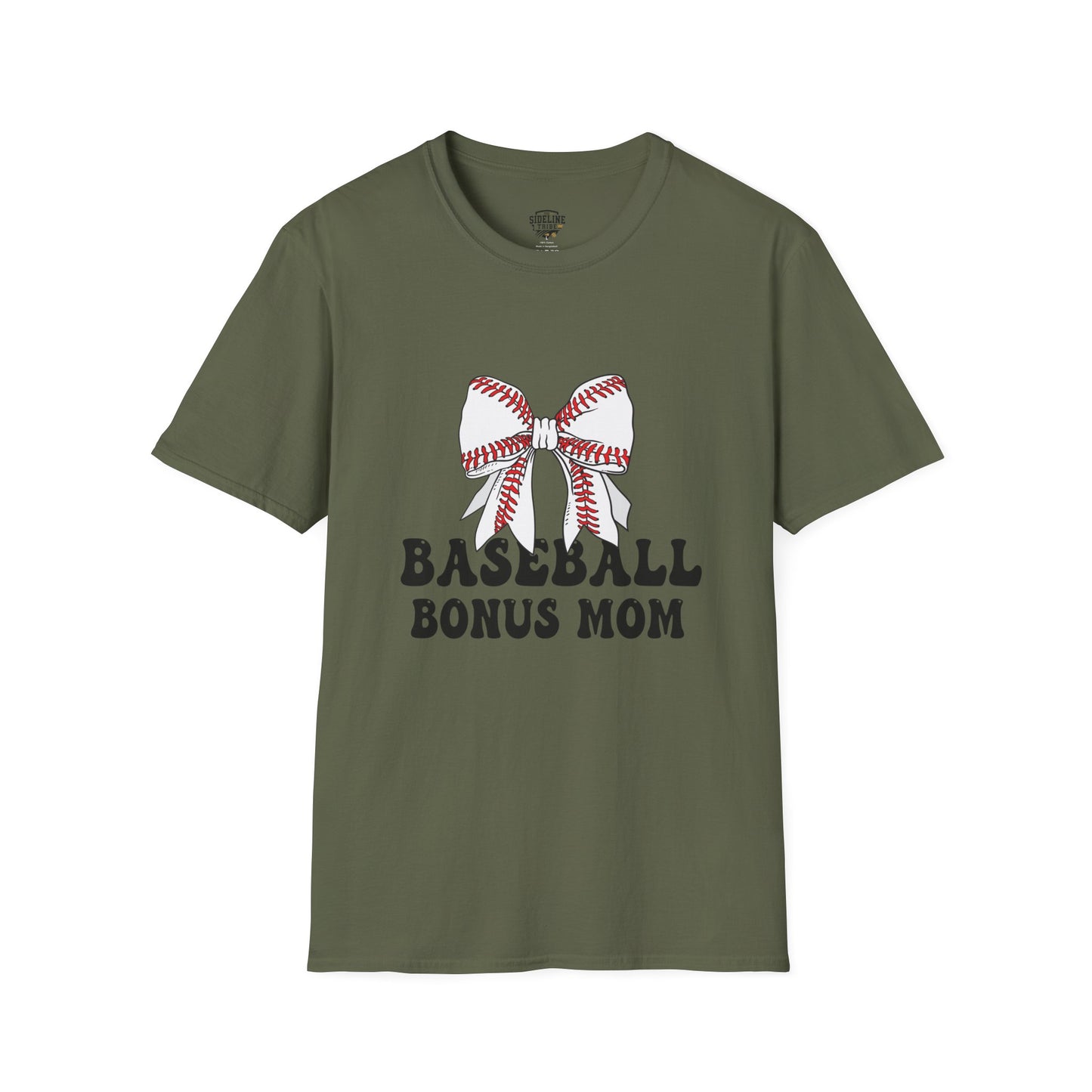 Baseball Bonus Mom T-Shirt – Premium Game Day Tee - The Sideline Tribe