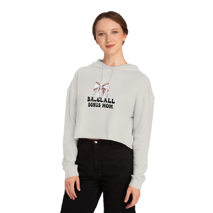 Baseball Bonus Mom Cropped Hoodie - The Sideline Tribe