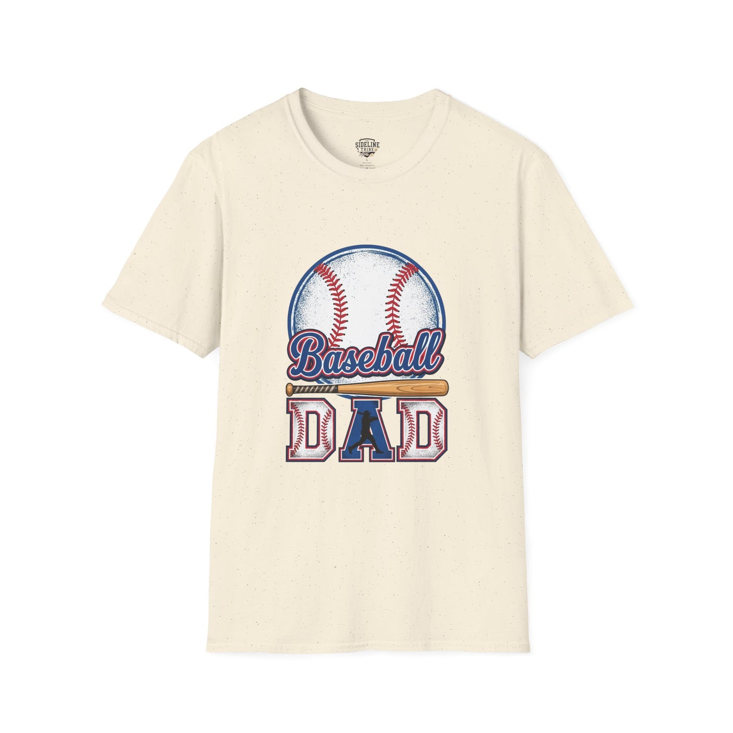 Baseball Dad Unisex Softstyle T-Shirt | Classic Game Day Tee | Premium Ring-Spun Cotton