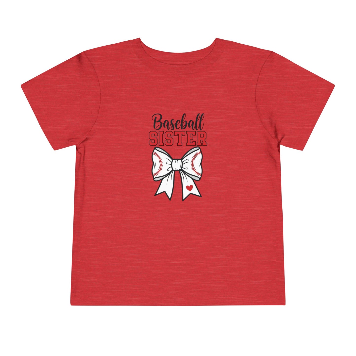 Baseball Sister Toddler Tee – Cute Kids' Short Sleeve Shirt | Soft & Comfy Game Day Wear for Little Fans