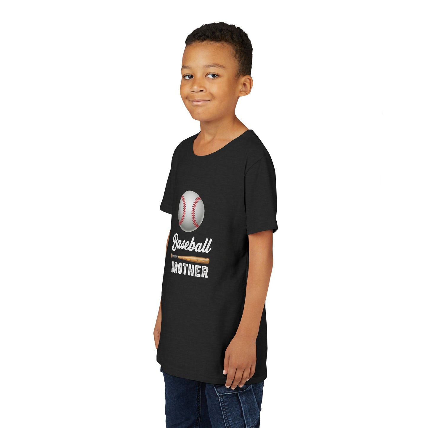 Baseball Brother Youth Tee – Cool Kids' Graphic Shirt | Soft Ring-Spun Cotton Game Day Wear