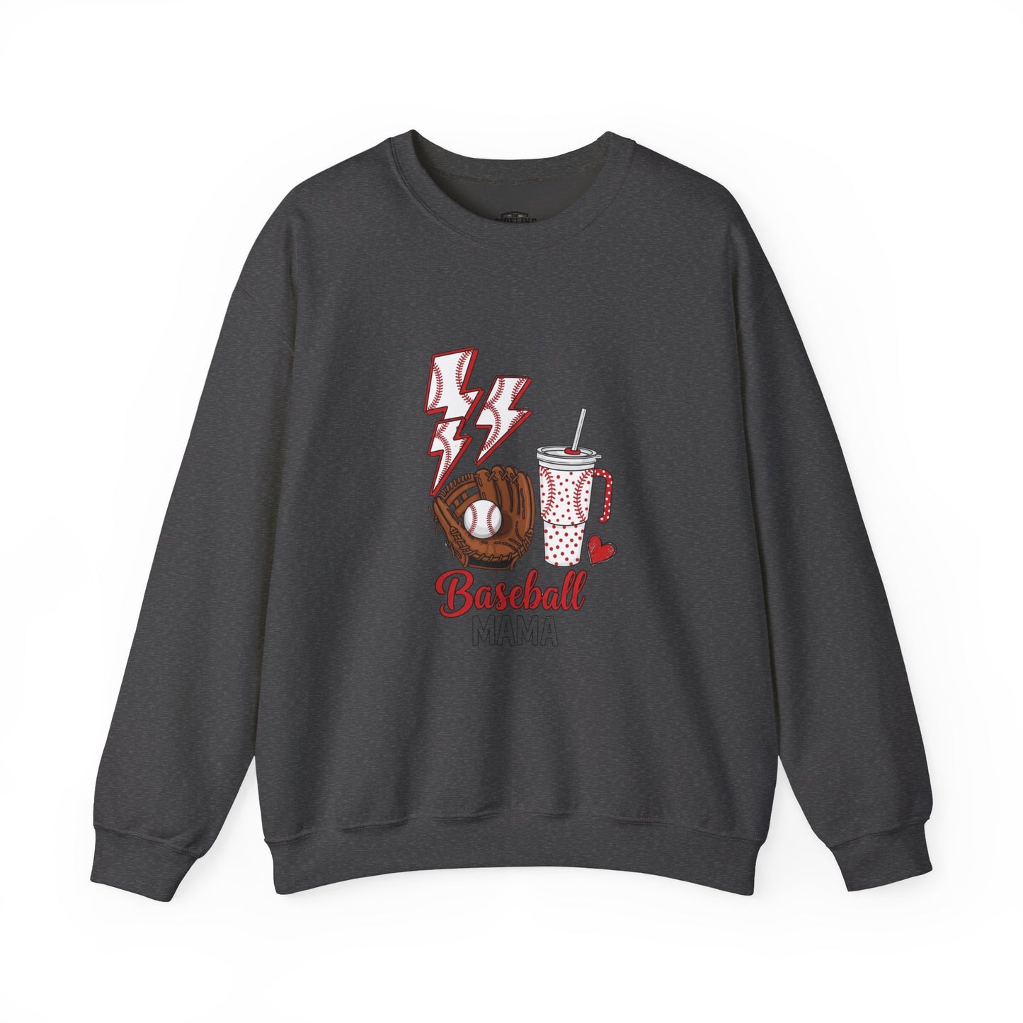 Baseball Mom Crewneck Sweatshirt - Casual Comfortable Apparel for Sports Moms