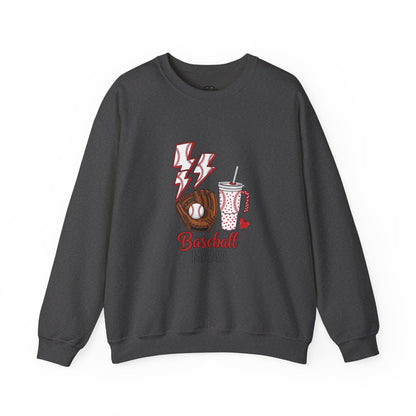 Baseball Mom Crewneck Sweatshirt - Casual Comfortable Apparel for Sports Moms